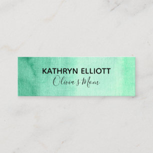 Presentación Mini tarjeta de visita de la acuarela de la mamá