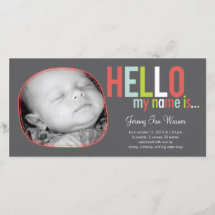 Presentación moderna Anuncio de nacimiento de bebé