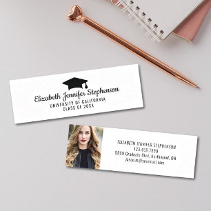 Presentación Nombre de graduación insertar tarjeta de foto simp