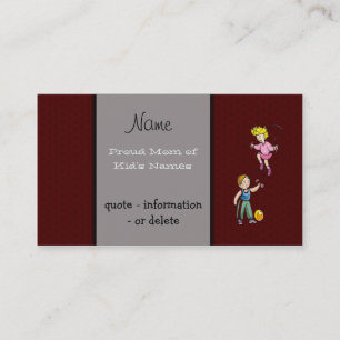 Presentación Plantilla de tarjeta de perfil de mamá