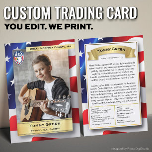 Presentación Plantilla de tarjeta de personalizado Patriot Trad