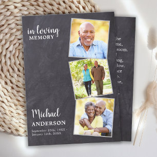 Presentación Poema conmemorativo ruso tarjeta de oración funera