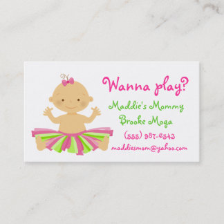 Presentación ¿Quiera jugar? Tarjeta del playdate de la mamá