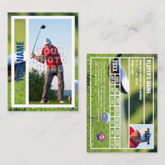 Presentación Recuerdos de la tarjeta de comercio Golfer