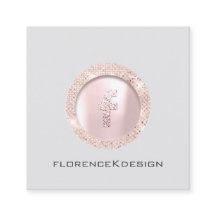 Rosa de tarjeta de cita Eyelashes Logo Plaza socia