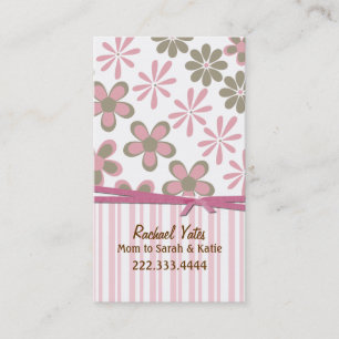 Presentación Rosa elegante y tarjeta de encargo de la mamá de