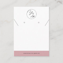 Presentación Rosa Rubor de moda | Tarjeta de visualización de j