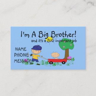 Presentación Soy una tarjeta de visita de hermano mayor