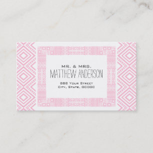 Presentación Tarjeta 1 de llamadas de Boho-moda étnica recién c