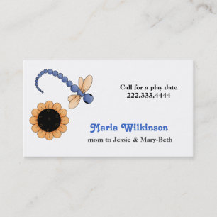 Presentación Tarjeta bonita de la mamá de la libélula y de la