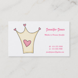 Presentación Tarjeta caprichosa de la princesa visita