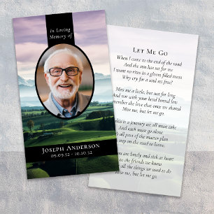 Presentación Tarjeta conmemorativa del funeral del campo de gol