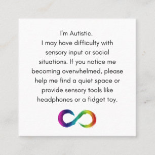 Presentación Tarjeta de alojamiento autista