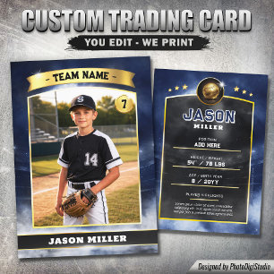 Presentación Tarjeta de béisbol personalizada, Estadio Blue Gol