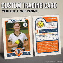 Presentación Tarjeta de béisbol vintage personalizada, deporte 