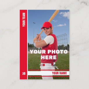 Presentación Tarjeta de Comercio de Béisbol de Banda Roja - Est