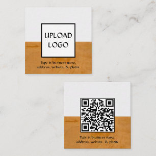 Presentación Tarjeta de contacto de código QR con logotipo esco