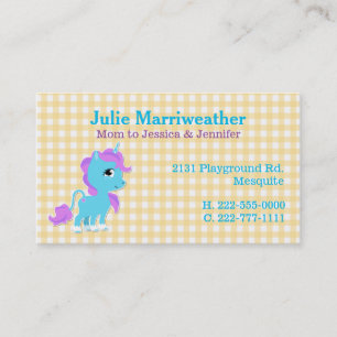 Presentación Tarjeta de encargo de la mamá del unicornio