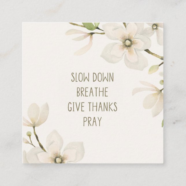 Presentación Tarjeta de escritura (Reverso)