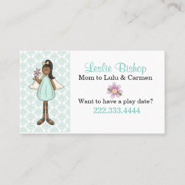 Presentación Tarjeta de fecha de juego de Angel Mommy de bonito