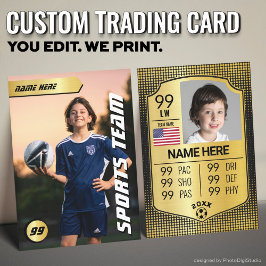 Presentación Tarjeta de fútbol EURO Shield Gold Trading Card