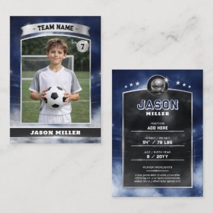Presentación Tarjeta de fútbol personalizada, Estadio Blue Silv