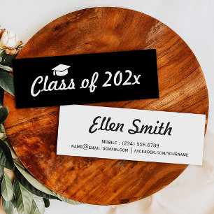 Presentación Tarjeta de inserción de nombre de graduación simpl
