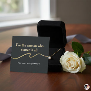 Presentación Tarjeta de Inserción para Caja de Joyería de Oro y
