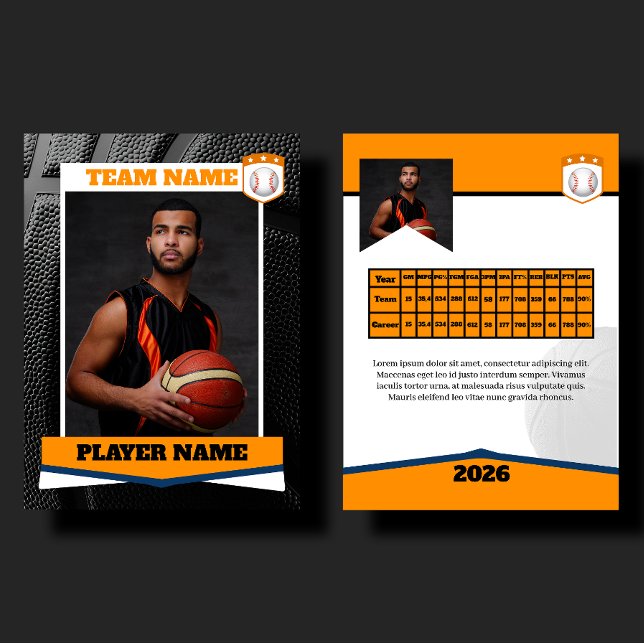 Presentación Tarjeta de intercambio de baloncesto vintage perso (Subido por el creador)