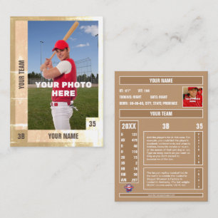 Presentación Tarjeta de intercambio de béisbol con problemas -