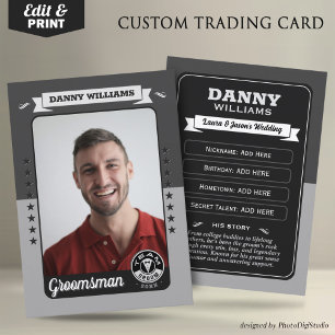 Presentación Tarjeta de intercambio de equipo personalizado par