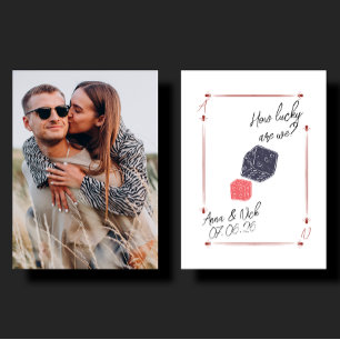 Presentación tarjeta de intercambio de fotos personalizada para