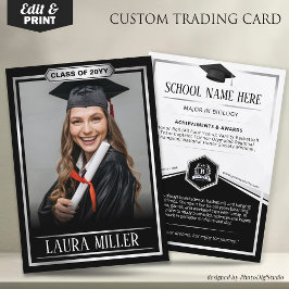 Presentación Tarjeta de intercambio de graduación personalizada