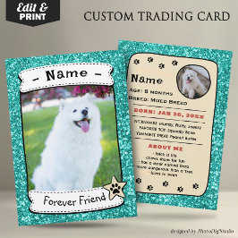 Presentación Tarjeta de intercambio de mascotas personalizada, 