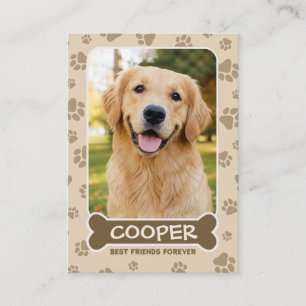 Presentación Tarjeta de intercambio de perro personalizada, col