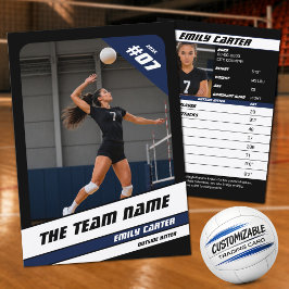 Presentación Tarjeta de intercambio de voleibol personalizada n