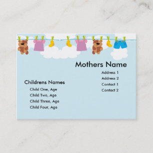 Presentación Tarjeta de la mamá de la cuerda para tender la
