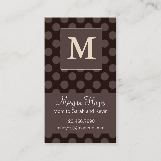 Presentación Tarjeta de la mamá del chocolate (Anverso)