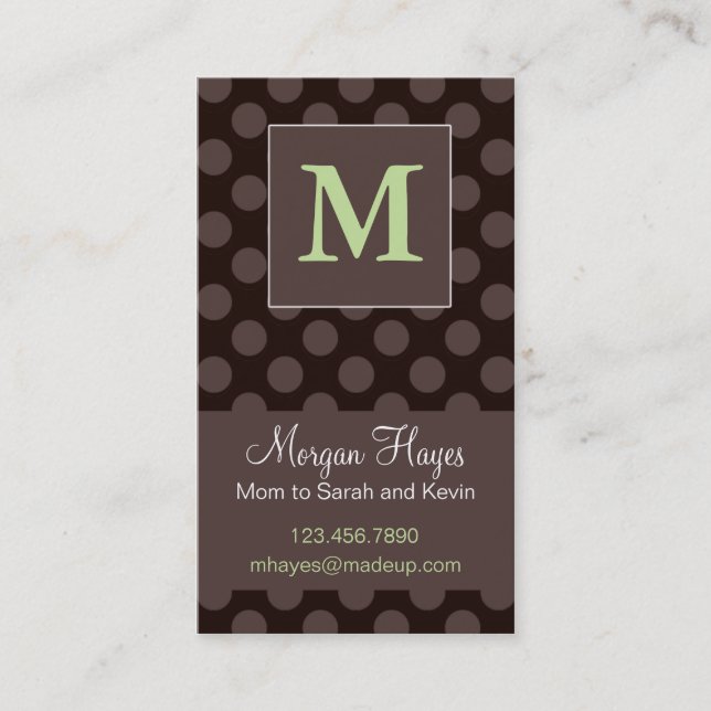 Presentación Tarjeta de la mamá del chocolate (Anverso)