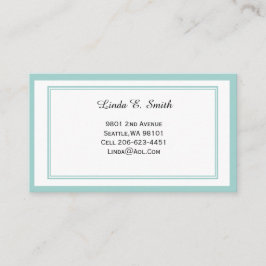 Presentación Tarjeta de llamada con borde clásico