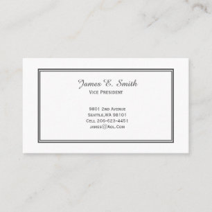 Presentación Tarjeta de llamada con borde clásico