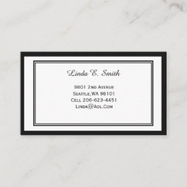 Presentación Tarjeta de llamada con borde clásico