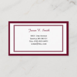 Presentación Tarjeta de llamada con borde clásico