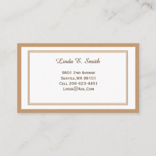 Presentación Tarjeta de llamada con borde clásico