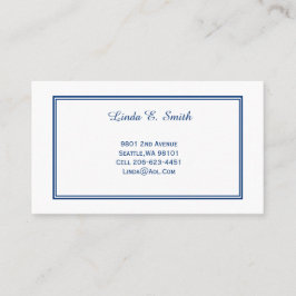 Presentación Tarjeta de llamada con borde clásico