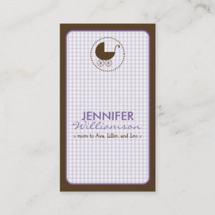 Presentación Tarjeta de llamada de mami de chocolate:lavanda