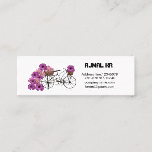 Presentación tarjeta de llamada de modelo de variedad de vintag