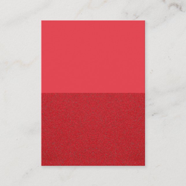 Presentación Tarjeta de llamada de ruido rojo de tomate - Perso (Anverso)