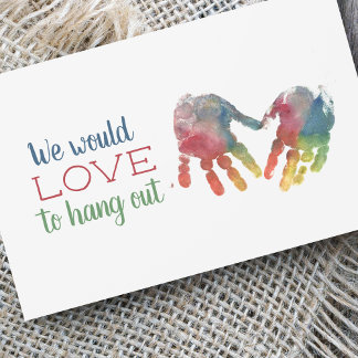 Presentación Tarjeta de llamada para las impresiones Rainbow co