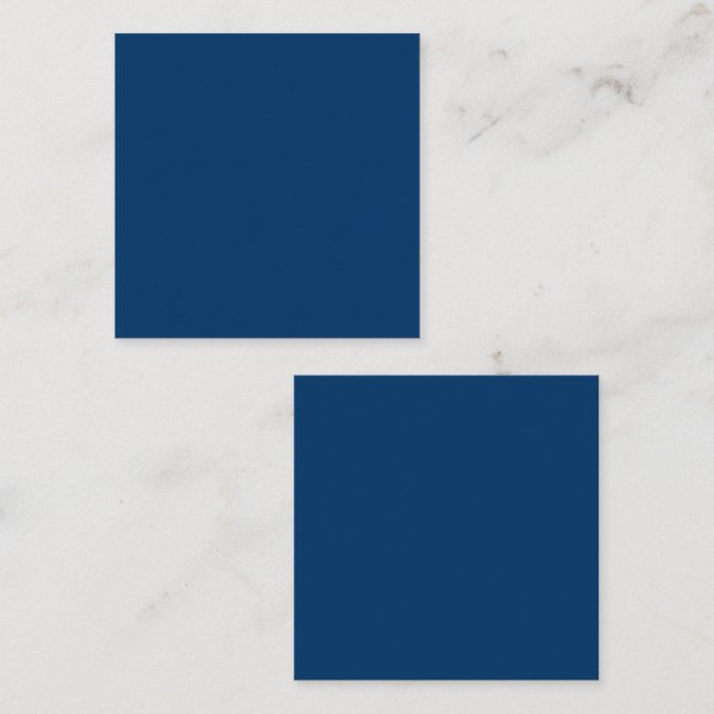 Presentación Tarjeta de llamada Personalizado de Navy Blue Squa (Anverso / Reverso)